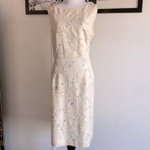 Ann Taylor Silk Embroidered Dress 14